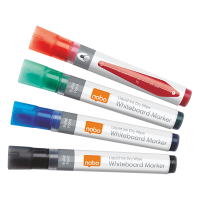 Nobo whiteboard marker assorti 4 stuks (3 mm rond) 1902408 247514