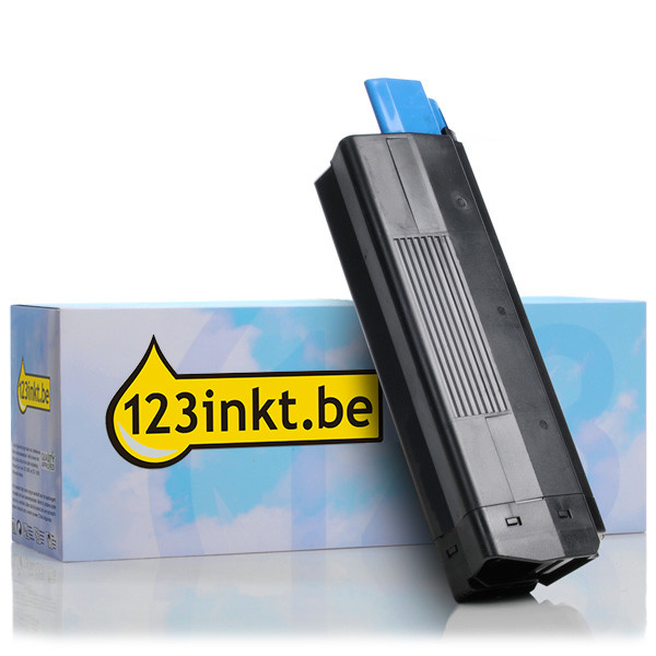 OKI 42127456 toner cyaan hoge capaciteit (123inkt huismerk) 42127456C 035755 - 1