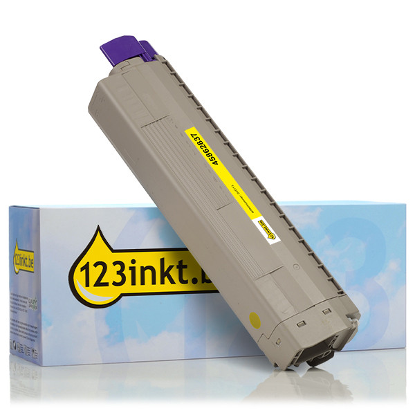 OKI 45862837 toner geel (123inkt huismerk) 45862837C 042713 - 1