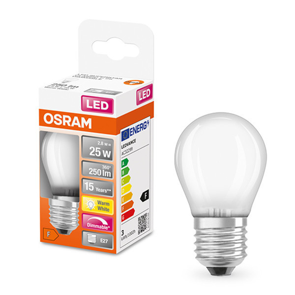 Osram E27 led-lamp kogel mat dimbaar 2.2W (25W)  LOS00166 - 1