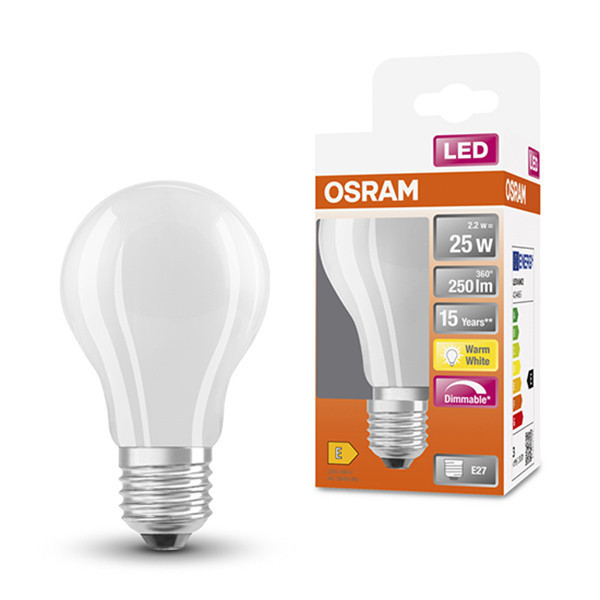 Osram E27 led-lamp peer mat dimbaar 2.2W (25W)  LOS00038 - 1