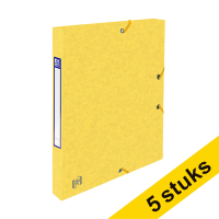 Aanbieding: 5x Oxford elastobox Top File+ geel 25 mm (200 vellen)