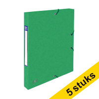 Aanbieding: 5x Oxford elastobox Top File+ groen 25 mm (200 vellen)