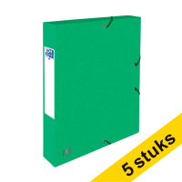 Aanbieding: 5x Oxford elastobox Top File+ groen 40 mm (300 vellen