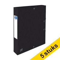 Aanbieding: 5x Oxford elastobox Top File+ zwart 40 mm (300 vellen)