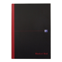 Oxford Black n' Red geruit A4 gebonden notitieboek 96 vellen 400047607 260009