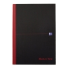 Oxford Black n' Red geruit A4 gebonden notitieboek 96 vellen 400047607 260009 - 1