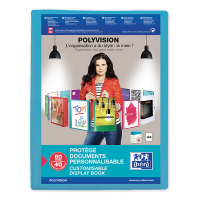 Oxford Polyvision showalbum flexibel A4 blauw (40 insteekhoezen) 100206231 237556