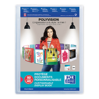 Oxford Polyvision showalbum flexibel A4 transparant (40 insteekhoezen) 100206232 237555