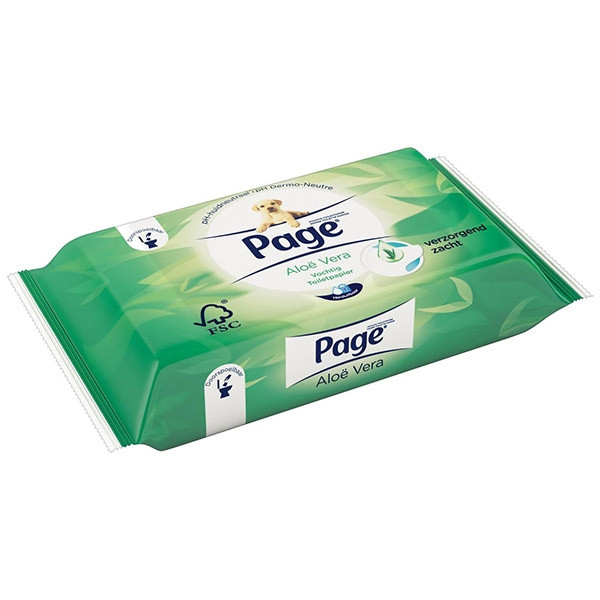 Page vochtig toiletpapier Aloë Vera (42 doekjes) 35213414 SPA00034 - 1