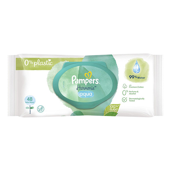 Pampers Harmonie Aqua billendoekjes (48 stuks)  SPA04043 - 1