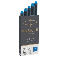 Parker 1950383 Quink inktpatroon koningsblauw uitwisbaar (5 stuks) 1950383 S0116210 214002