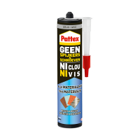 Pattex Geen Spijkers & Schroeven montagekit voor binnen en buiten grijs (390 gram) 2606161 206257