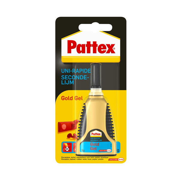 Pattex Gold secondelijm gel tube (3 gram) 2898210 206227 - 1