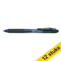 Pentel Aanbieding: 12 x Pentel Energel BL107 rollerpen zwart  210056