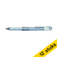 Pentel Aanbieding: 12x Pentel K230M gelpen zilver  210184