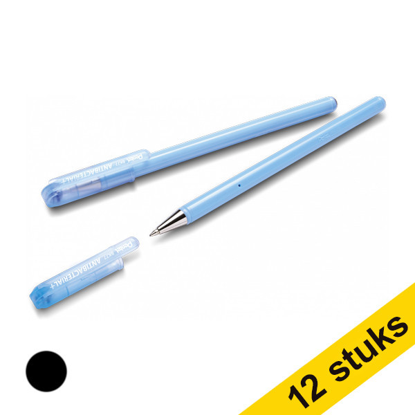 Pentel Aanbieding: 12x Pentel antibacteriële Balpen BK77AB zwart  210049 - 1