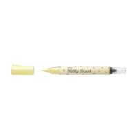 Pentel Milky XGFH-PGX brushpen pastelgeel 020509 210225