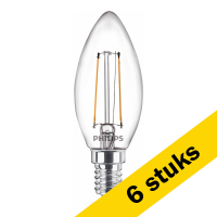 Aanbieding: 6x Philips E14 filament ledlamp kaars 1.4W (15W)