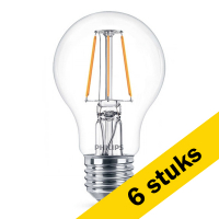 Aanbieding: 6x Philips E27 filament ledlamp peer warm wit 4.3W (40W)