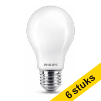 Aanbieding: 6x Philips E27 ledlamp peer mat warm wit 7W (60W)