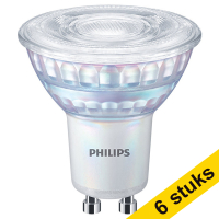 Aanbieding: 6x Philips GU10 ledspot Classic glas dimbaar 4000K 3W (35W)