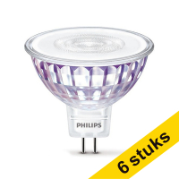 Aanbieding: 6x Philips GU5.3 ledspot WarmGlow glas dimbaar 5W (35W)