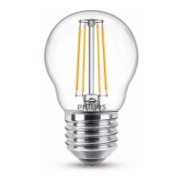 Philips E27 filament ledlamp kogel warm wit 4.3W (40W) 929001890555 LPH02372
