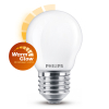 Philips E27 ledlamp kogel mat WarmGlow 3.4W (40W)