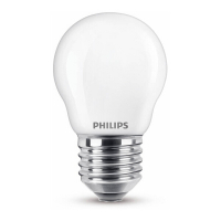 Philips E27 ledlamp kogel mat warm wit 4.3W (40W)  LPH02356