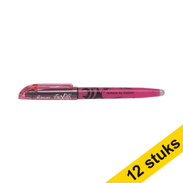 Pilot Aanbieding: 12x Pilot Frixion fluostift roze  240086 - 1