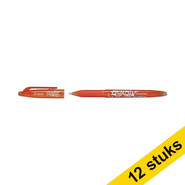 Pilot Aanbieding: 12x Pilot balpen Frixion oranje  240071 - 1