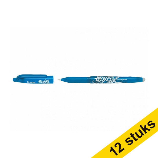 Pilot Aanbieding: 12x Pilot balpen Frixion turkoois  240074 - 1