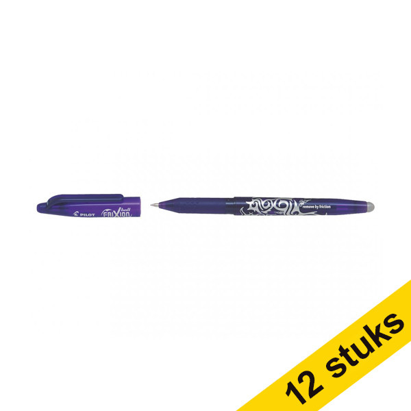 Pilot Aanbieding: 12x Pilot balpen Frixion violet  240075 - 1