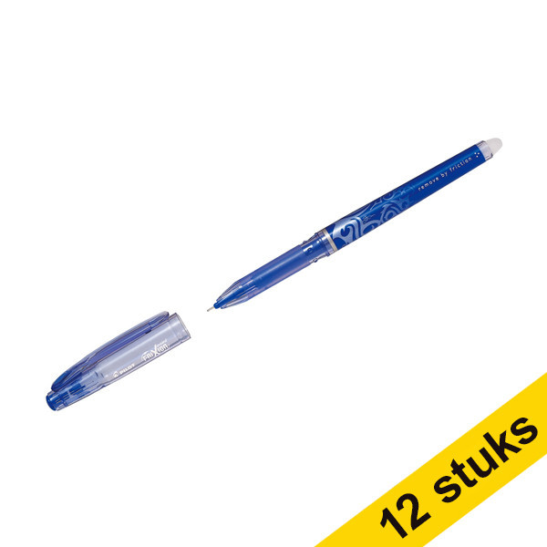 Pilot Aanbieding: 12x Pilot rollerpen Frixion Point blauw  240087 - 1