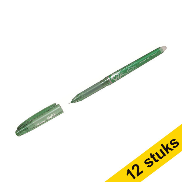 Pilot Aanbieding: 12x Pilot rollerpen Frixion Point groen  240088 - 1