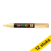 Aanbieding: 12x POSCA PC-1MC verfmarker beige (0,7 - 1 mm conisch)