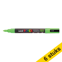 Aanbieding: 6x POSCA PC-3M verfmarker appelgroen (0,9 - 1,3 mm rond)