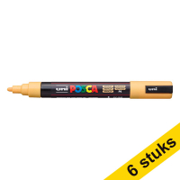 Aanbieding: 6x POSCA PC-5M verfmarker abrikoos (1,8 - 2,5 mm rond)