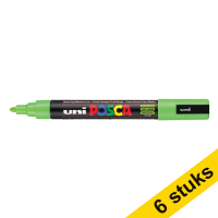 Aanbieding: 6x POSCA PC-5M verfmarker appelgroen (1,8 - 2,5 mm rond)