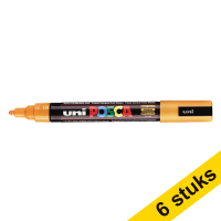 Aanbieding: 6x POSCA PC-5M verfmarker fel oranje (1,8 - 2,5 mm rond)