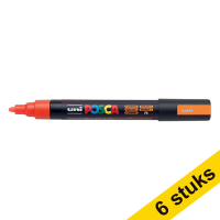 Aanbieding: 6x POSCA PC-5M verfmarker fluo-oranje (1,8 - 2,5 mm rond)