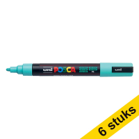 Aanbieding: 6x POSCA PC-5M verfmarker zeegroen (1,8 - 2,5 mm rond)