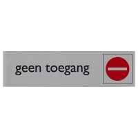 Posta Picto bordje geen toegang (16,5 x 4,5 cm) 00039075 400283