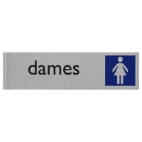 Posta Picto bordje toiletten dames (16,5 x 4,5 cm) 00039062 400274