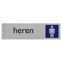 Posta Picto bordje toiletten heren (16,5 x 4,5 cm) 00039061 400273