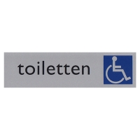 Posta Picto bordje toiletten rolstoel (16,5 x 4,5 cm) 00039063 400275