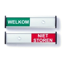 Posta Picto schuifbord welkom/niet storen (12,5 x 3 cm) 00039202 400500