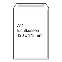 Raadhuis luchtkussen envelop wit 120 x 175 mm - A11 zelfklevend (5 stuks) RD-306611-5 209322