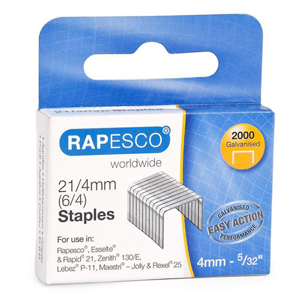 Rapesco 21/4 nietjes gegalvaniseerd (2000 stuks) 1367 202096 - 1